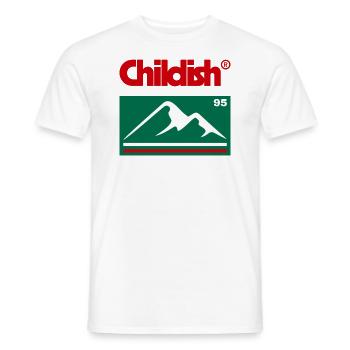 TGFBRO CHILDISH ADVENTURE - Men's T-Shirt - white - Front - AI Model Male 178 dark (178cm)