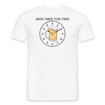 Kein Bier vor Vier - Männer T-Shirt - Weiß - Vorne - AI Model Male 178 dark (178cm)