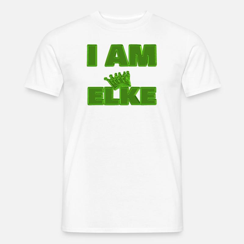 Elke - Männer T-Shirt - Weiß