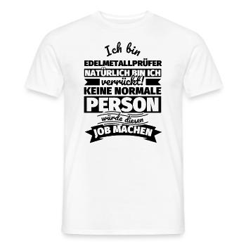 Edelmetallprüfer Geschenke - Männer T-Shirt - Weiß - Vorne - AI Model Male 178 dark (178cm)