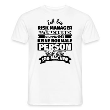 Risk Manager Geschenke - Männer T-Shirt - Weiß - Vorne - AI Model Male 178 dark (178cm)