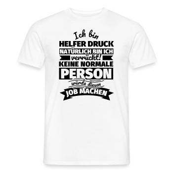Helfer Druck Geschenke - Männer T-Shirt - Weiß - Vorne - AI Model Male 178 dark (178cm)