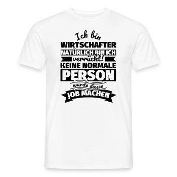 Wirtschafter Geschenke - Männer T-Shirt - Weiß - Vorne - AI Model Male 178 dark (178cm)