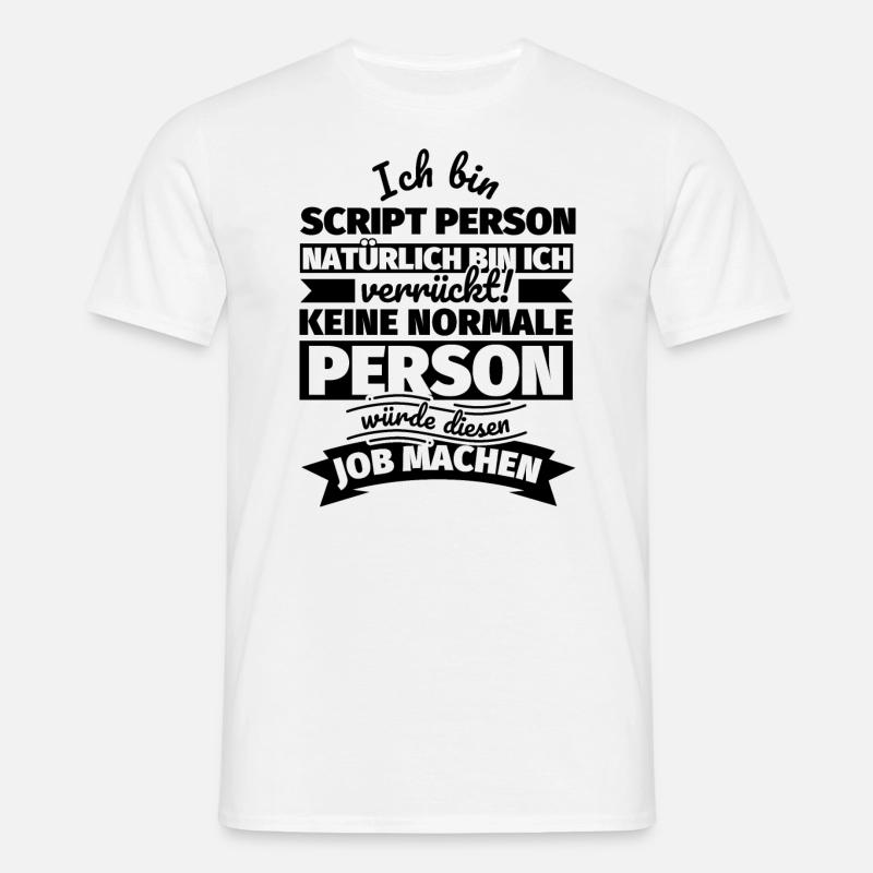 Script Person Geschenke - Männer T-Shirt - Weiß