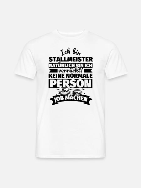 Stallmeister Geschenke - Männer T-Shirt - Weiß