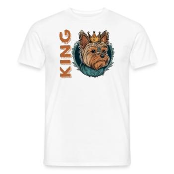 CHIHUAHUA DOG KING CUTE BREED SHEPHERD RESCUE - Men's T-Shirt - white - Front - AI Model Male 178 dark (178cm)