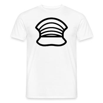 Police helmet - Men's T-Shirt - white - Front - AI Model Male 178 dark (178cm)