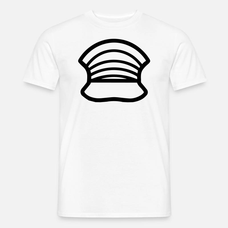 Polizeihelm - Männer T-Shirt - Weiß