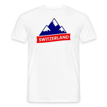 Switzerland - Männer T-Shirt - Weiß - Vorne - AI Model Male 178 dark (178cm)