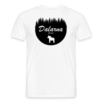 Dalécarlie Dala Cheval Suède Vacances Autocollant Nord - T-shirt homme - blanc - Devant - AI Model Male 178 dark (178cm)