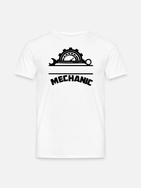 Mécanicien automobile - T-shirt homme - blanc