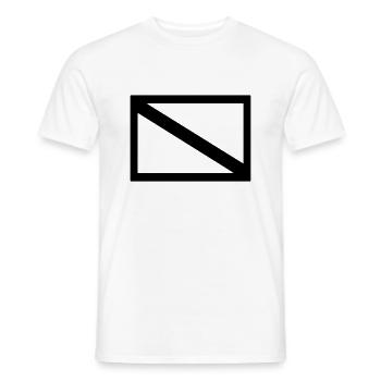 DiveFlag - Männer T-Shirt - Weiß - Vorne - AI Model Male 178 dark (178cm)