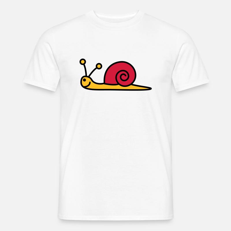 schnecke_3c - Männer T-Shirt - Weiß