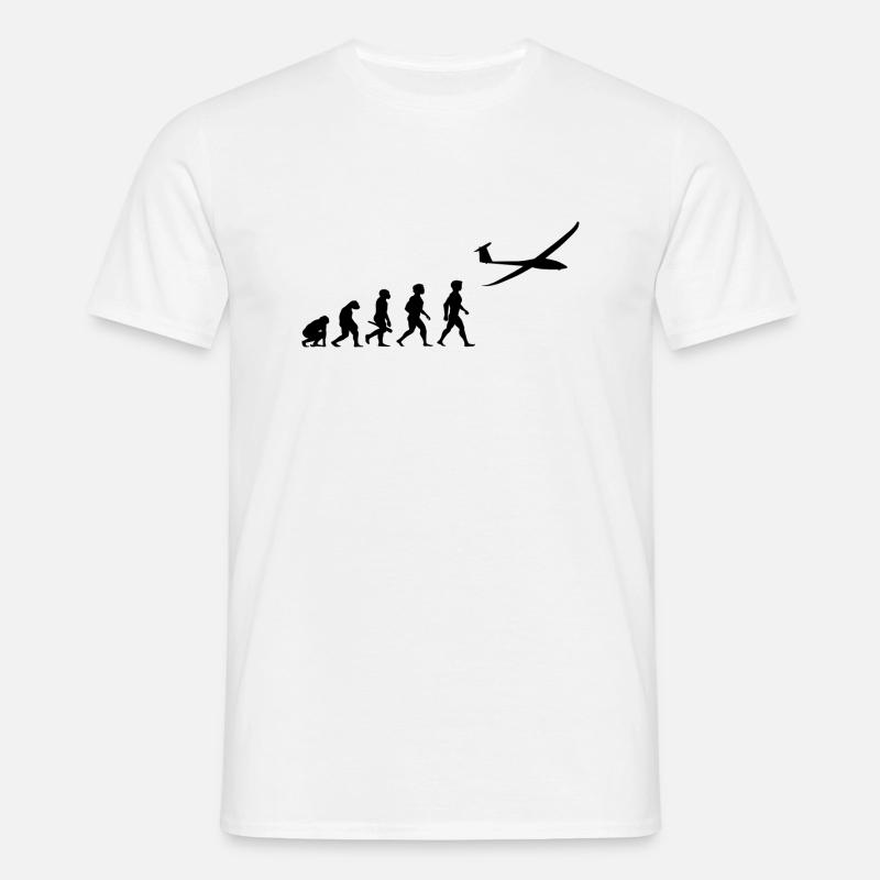 Evolution glider glider plane - Men's T-Shirt - white