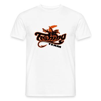 fishing_team_2c - Männer T-Shirt - Weiß - Vorne - AI Model Male 178 dark (178cm)
