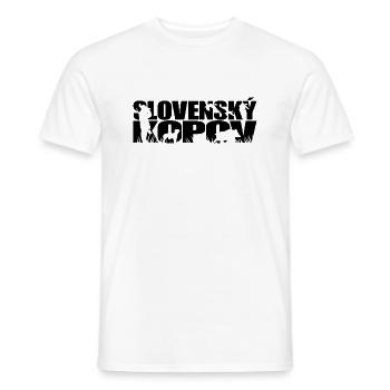 SLOVENSKY KOPOV Jagdhund Hunde Wilsigns Jagd Jäger - Men's T-Shirt - white - Front - AI Model Male 178 dark (178cm)