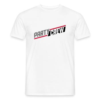 danse cool logo fête crew amis équipe crew club - T-shirt homme - blanc - Devant - AI Model Male 178 dark (178cm)