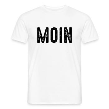 MOIN - Männer T-Shirt - Weiß - Vorne - AI Model Male 178 dark (178cm)