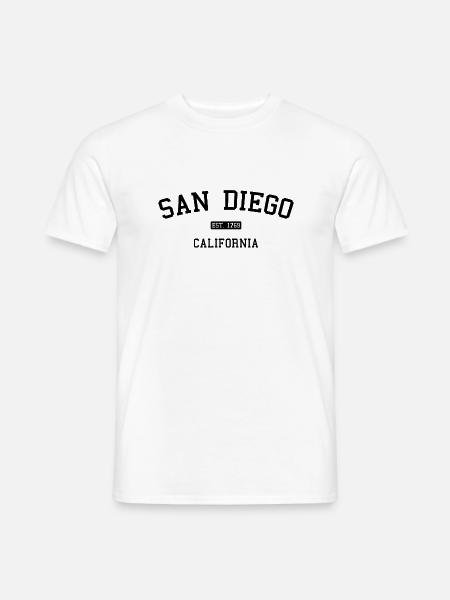 San Diego - California - USA - United States - Männer T-Shirt - Weiß