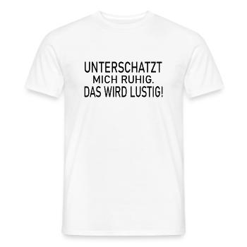 Fun Spaß Lustige - Männer T-Shirt - Weiß - Vorne - AI Model Male 178 dark (178cm)