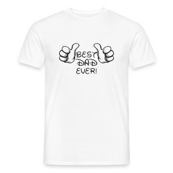 Best dad - The best of dads - Men's T-Shirt - white - Front - AI Model Male 178 dark (178cm)