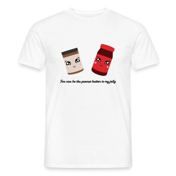 peanut butter to my jelly - Männer T-Shirt - Weiß - Vorne - AI Model Male 178 dark (178cm)