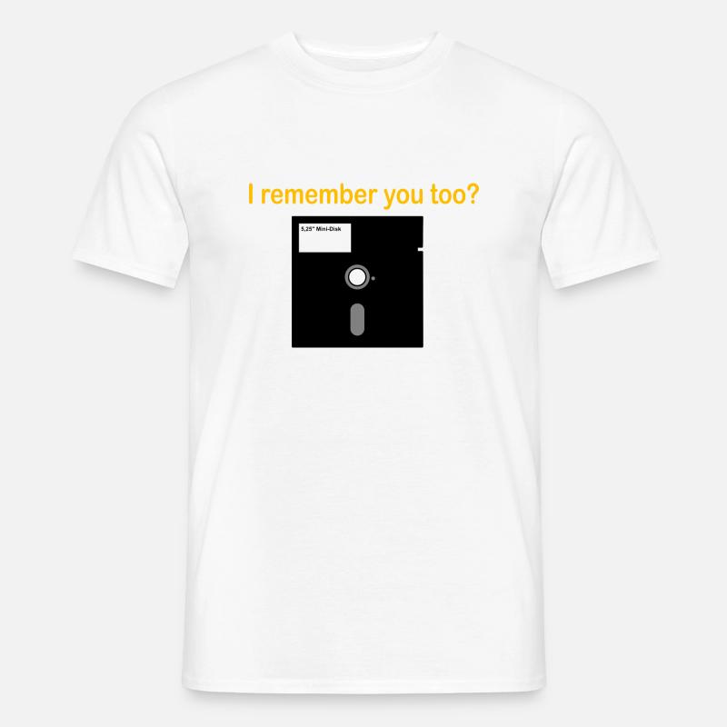 5 25 Zoll Diskette - Männer T-Shirt - Weiß