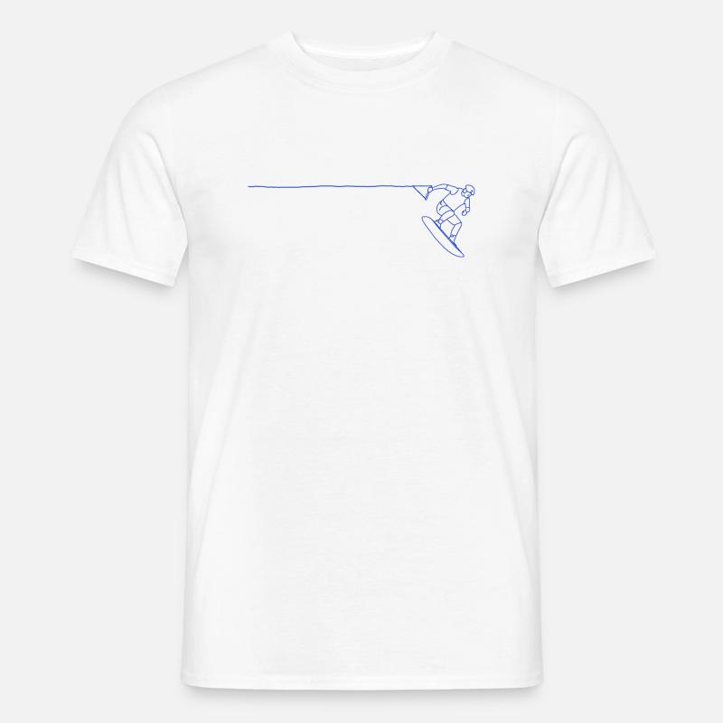 Wakeboard - Männer T-Shirt - Weiß