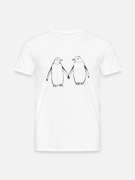 Tag der Pinguine - Männer T-Shirt - Weiß