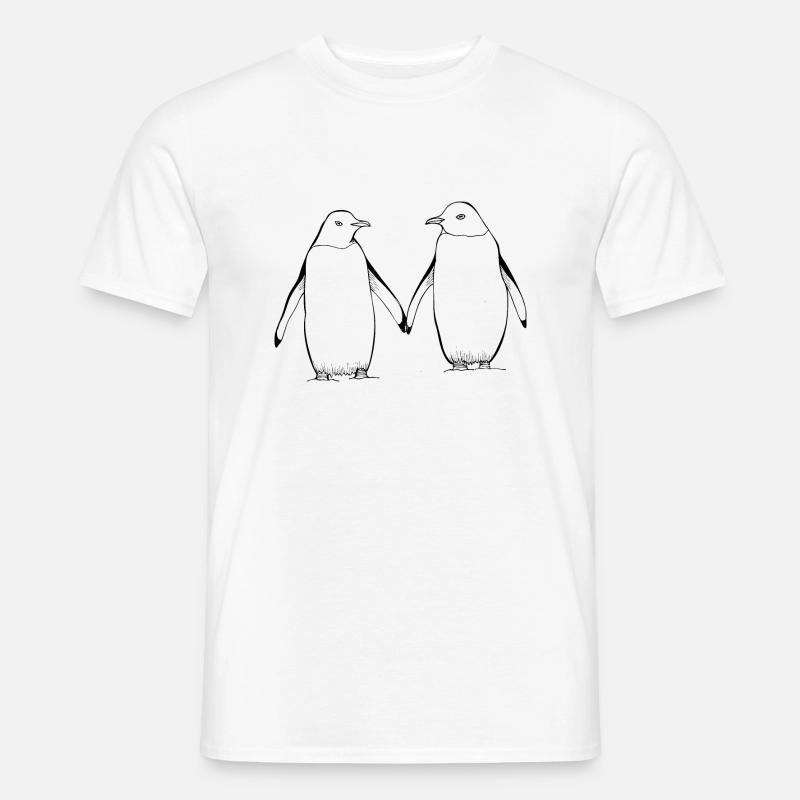Tag der Pinguine - Männer T-Shirt - Weiß