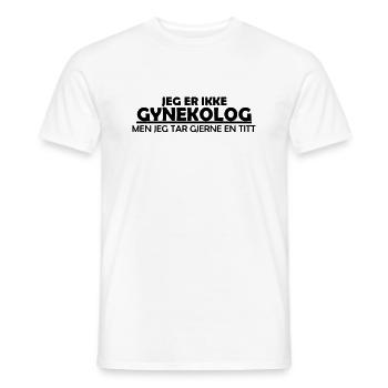 Je ne suis pas gynécologue. - T-shirt homme - blanc - Devant - AI Model Male 178 dark (178cm)