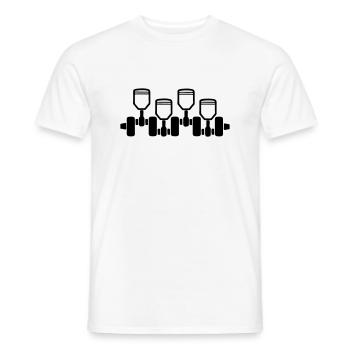 engine_2 - T-shirt homme - blanc - Devant - AI Model Male 178 dark (178cm)