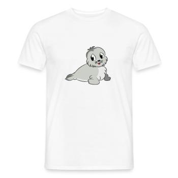 baby172 - Men's T-Shirt - white - Front - AI Model Male 178 dark (178cm)