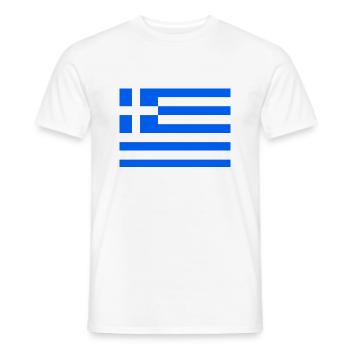greece - Men's T-Shirt - white - Front - AI Model Male 178 dark (178cm)