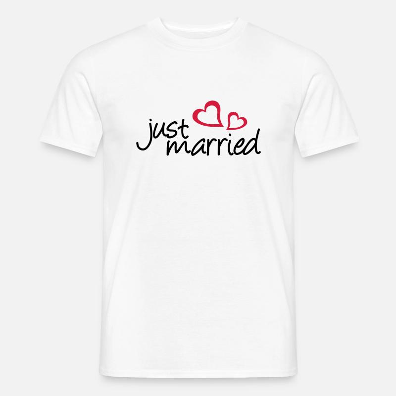 zwei herzen - Männer T-Shirt - Weiß