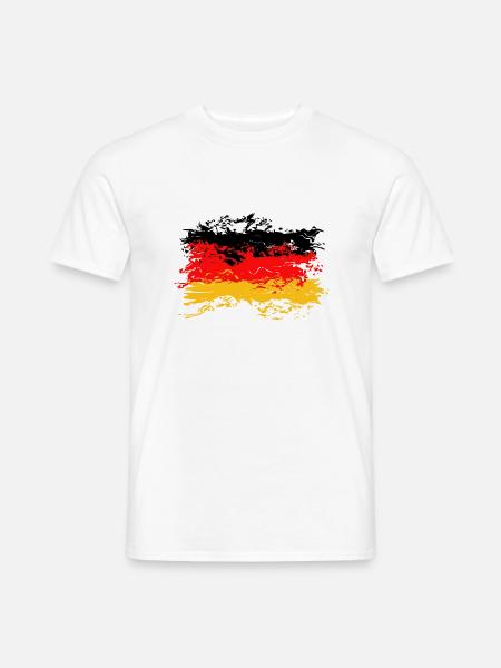Germany Flag - German Flag - Men's T-Shirt - white