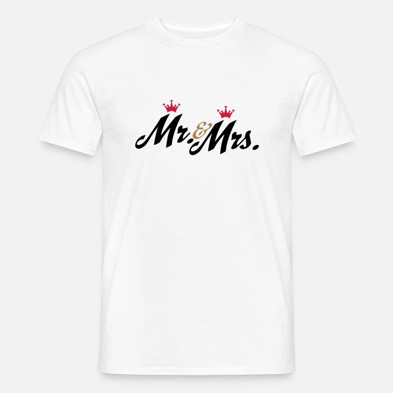 hochzeit - Männer T-Shirt - Weiß