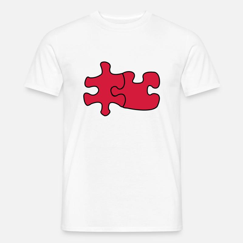puzzle1 - Männer T-Shirt - Weiß