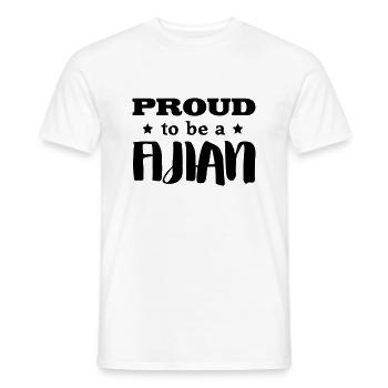 fijian proud to be - Men's T-Shirt - white - Front - AI Model Male 178 dark (178cm)