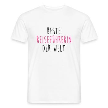 Reiseführer Reiseführerin Führer Tourismus Tourist - Männer T-Shirt - Weiß - Vorne - AI Model Male 178 dark (178cm)