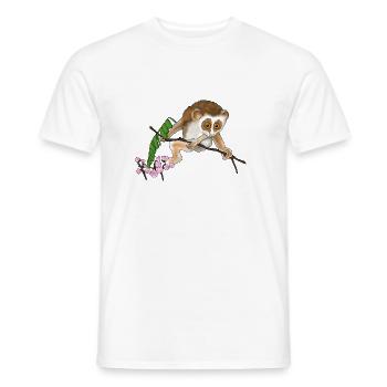 Plumplori - Men's T-Shirt - white - Front - AI Model Male 178 dark (178cm)