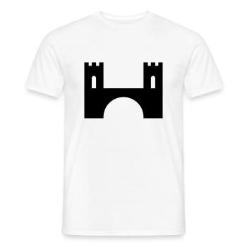 Brücke - Männer T-Shirt - Weiß - Vorne - AI Model Male 178 dark (178cm)