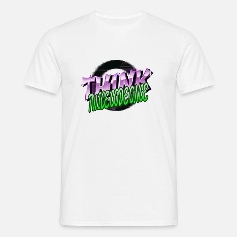 frontend developer statement quote - Männer T-Shirt - Weiß