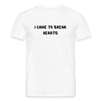 Je suis venu briser les cœurs - T-shirt homme - blanc - Devant - AI Model Male 178 dark (178cm)