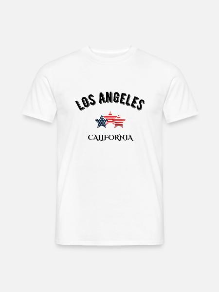 Los Angeles Kalifornien - Männer T-Shirt - Weiß