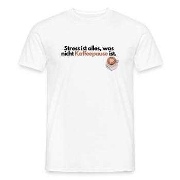 Kaffeeliebhaber - Männer T-Shirt - Weiß - Vorne - AI Model Male 178 dark (178cm)