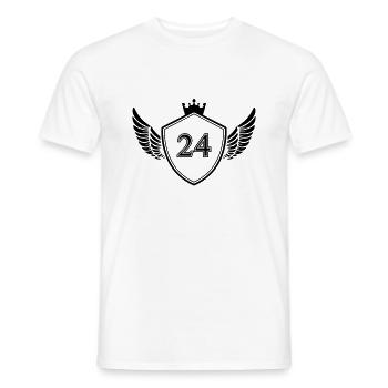 wappen 24 - Männer T-Shirt - Weiß - Vorne - AI Model Male 178 dark (178cm)