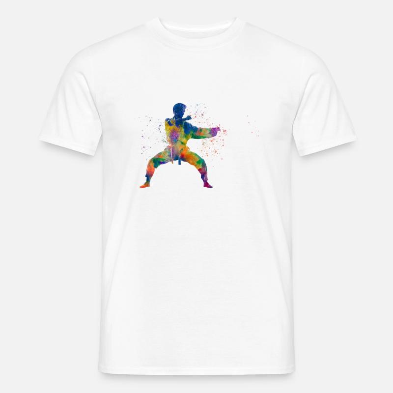 Karate-Kampfkunst - Männer T-Shirt - Weiß