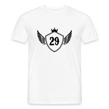 wappen 29 - Männer T-Shirt - Weiß - Vorne - AI Model Male 178 dark (178cm)