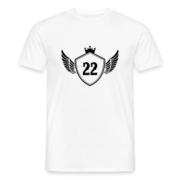 Armoiries 22 - T-shirt homme - blanc - Devant - AI Model Male 178 dark (178cm)